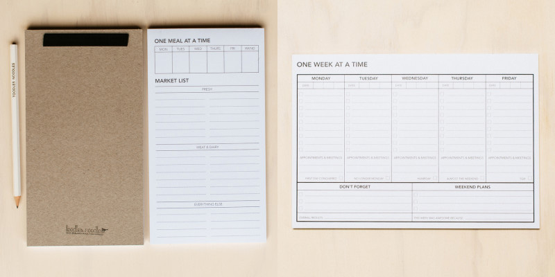 Toodles Noodles Planners - One Meal at a Time and One Week at a Time
