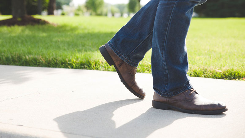 Walking Mindfulness Exercise Man on Path