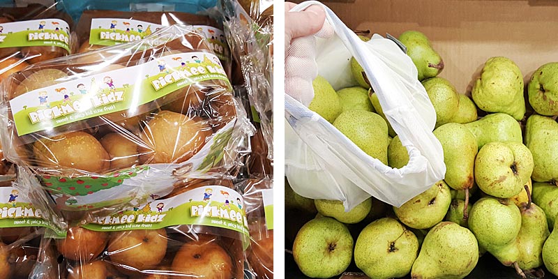 Pears packaged or loose