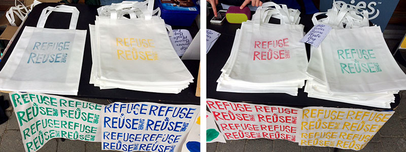 Refuse & Reuse Bag Colours