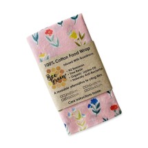 Sandwich Wrap - Perennial Pink (Organic)|Beeswax Wraps