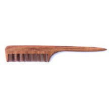 Wooden Neem Comb Narrow Tooth Image