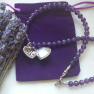Amethyst Heart. Aroma Necklace Image