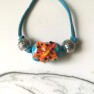 Tiger lily Lampwork Necklace Image
