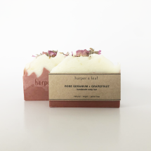 Rose Geranium + Grapefruit Floral Soap Bar Image