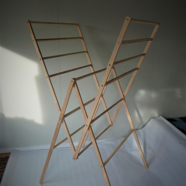 Recycled Wood Folding Drying Rack The, Wooden Laundry Rack Nz