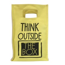 THINK OUTSIDE THE BOX  LUNCH TOTE