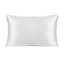 White Organic Silk PIllowcase