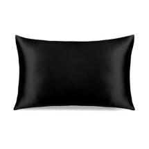 Black Organic Silk Pillowcase
