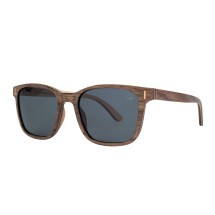Wooden Sunglasses - Shield - Grey Lens Image