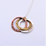 Trio of Circles Cluster Necklace Image