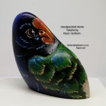 Hand painted M/L stone Takahe