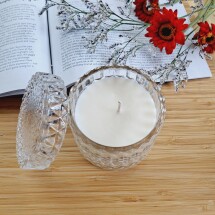 Cut Glass Candle - Raspberry & Vanilla